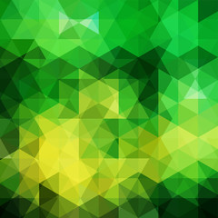 Fototapeta na wymiar Triangle green vector background. Can be used in cover design, book design, website background. Vector illustration