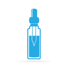 Dropper and bottle icon, medical sign