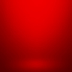 Abstract red gradient background. Used as background for product display - Vector 