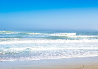 Fototapeta na wymiar Salty sea spray summer sun beach background
