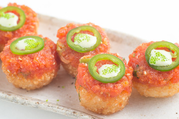 crispy jalapeno sushi