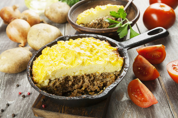 Potato casserole with meat