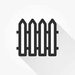 Fence vector icon
