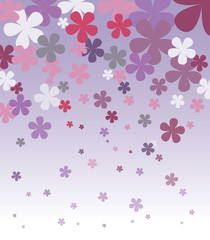 vector background with colored flowers