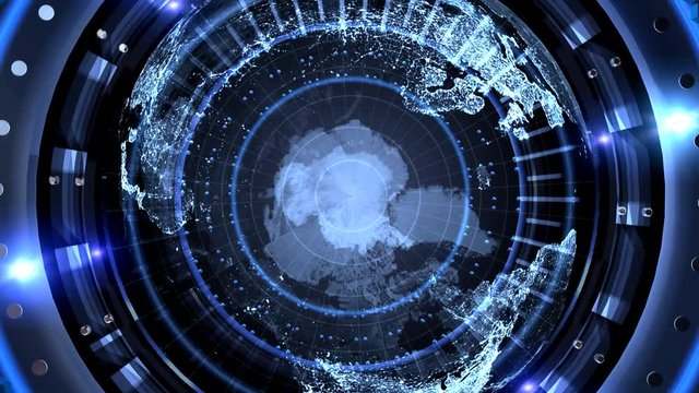 Blue Earth rotated news intro loop
