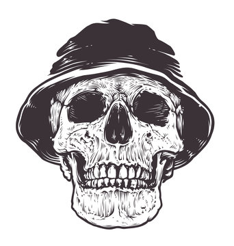 Skull in Hat