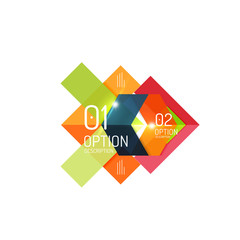 Abstract vector business geometric infographics