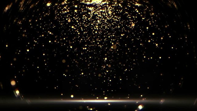 Many particles flying in the air. Looped video background.