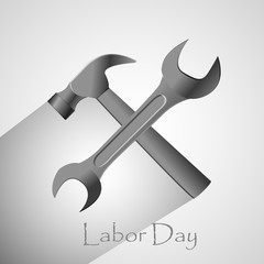 illustration of elements of labor day background