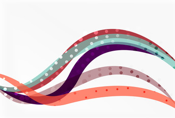 Vector abstract wave lines background