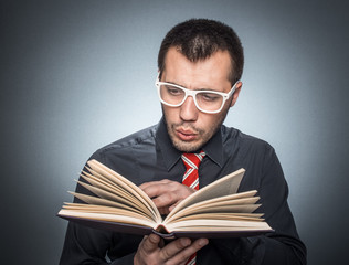 Man with book