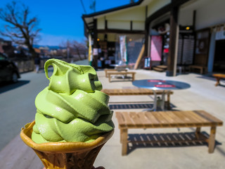Green Tea Ice Cream Cone