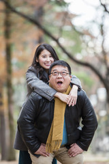 Fototapeta premium 年の差カップル
