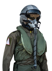 clothing for pilots or pilots suit on white background © PW.Stocker