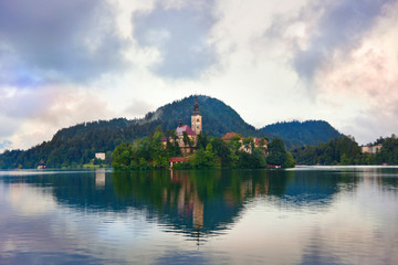 Fototapeta na wymiar Lake Bled in Croatia