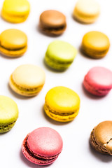 Macarons Isolated on White Background