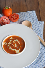 Soup Tomato Tomato Soup Basil Vegetable Bowl Spice