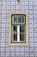 Typical portuguese window in Lisbon Portugal