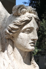 Sphinx statue in Villa Torlonia. Rome, Italy