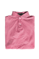 Folded polo shirt