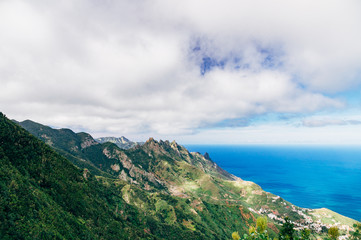 Fototapeta na wymiar Anaga mountains and valley view, Tenerife