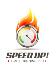 Speed up - business acceleration concept
