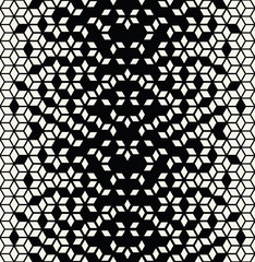 Abstract geometric black and white graphic minimal halftone pattern