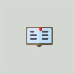 accounting book icon flat design