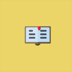 accounting book icon flat design