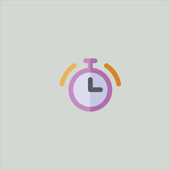 timer icon flat design