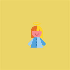 angel icon flat design