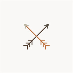 archery icon flat design
