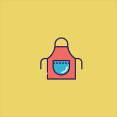apron icon flat design