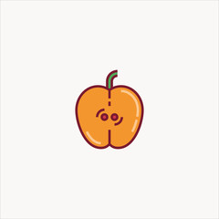 apple icon flat design