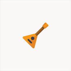 balalaika icon flat design