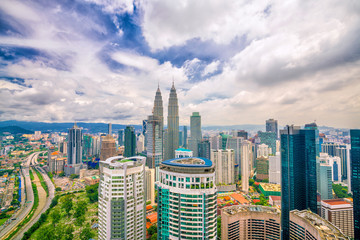 Downtown Kuala Lumpur skyline © f11photo