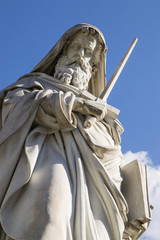 Statua di San Paolo, Basilica San Paolo fuori le mura, Roma 