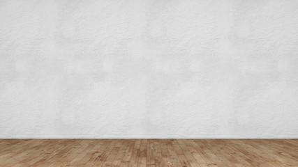 Plaster wall with wooden floor as stage image