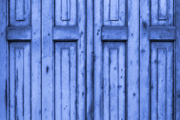 Old Blue Wooden Window Shutters