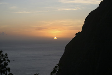 Sunset over the Pitons, St. Lucia