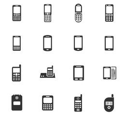 phone icon set