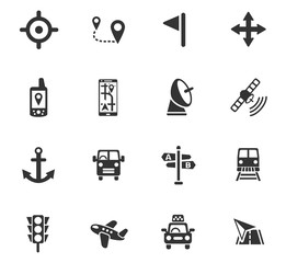 navigation icon set