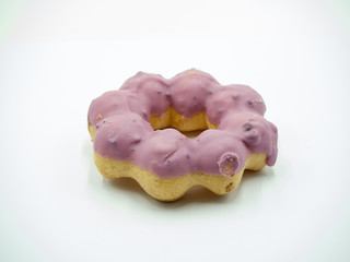Donut on white background