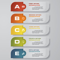 Design clean number banners template/graphic or website layout. Vector.