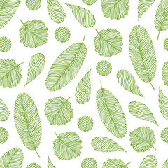 Seamless pattern with hand drawn elements. 