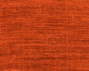 Orange burlap sample