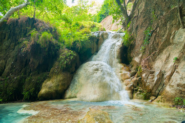 Beautiful 7th floor of the Erawan Waterfall in Kanchanaburi, Thailand No.5