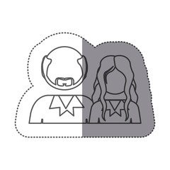 people couple icon stock, vector illustration image