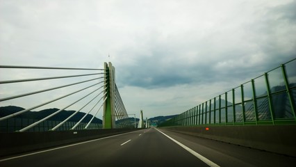 Bridge on a highway. Slovakia