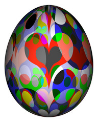 3D Bild - Ostereier - bemalt